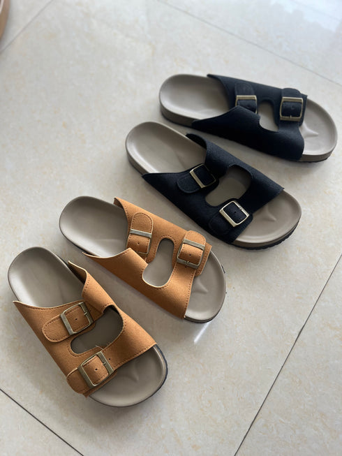 Women Summer Double Strap Sliders